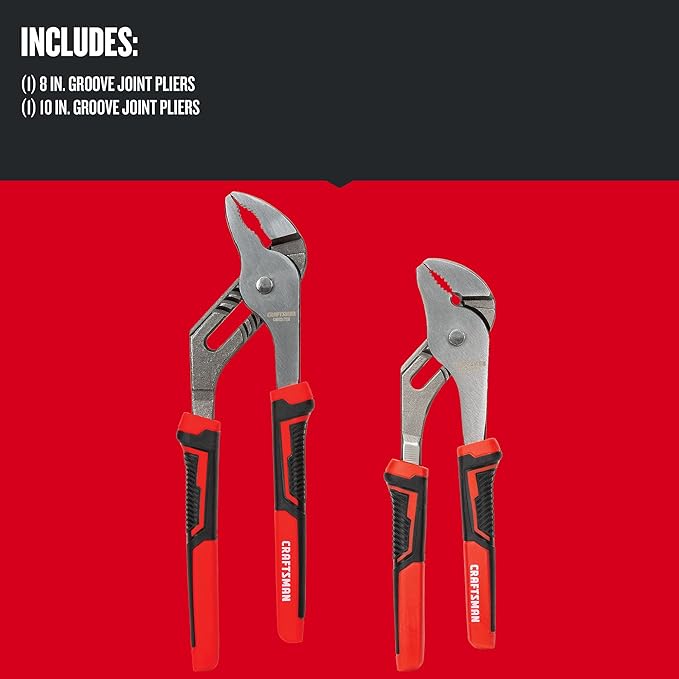 GripForce™ 2-Piece Groove Joint Pliers Set